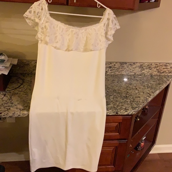 Brand new white off-shoulder “Redherring” dress. - Picture 2 of 2